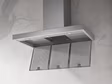 Miele PUR 98 W Wall-mounted Cooker Hood, Stainless steel
