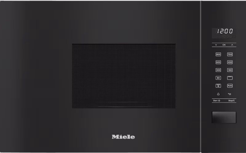 Miele M 2234 SC Built-in Microwave Oven, Obsidian black