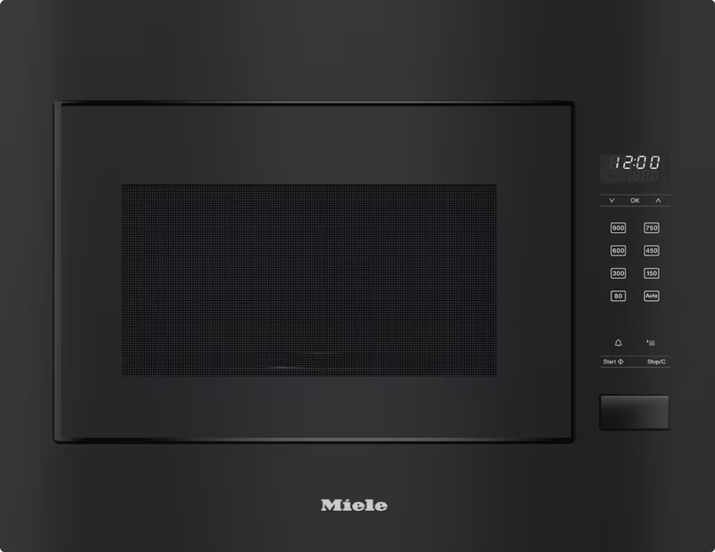 Miele M 2240 SC Built-in Microwave Oven, Obsidian black
