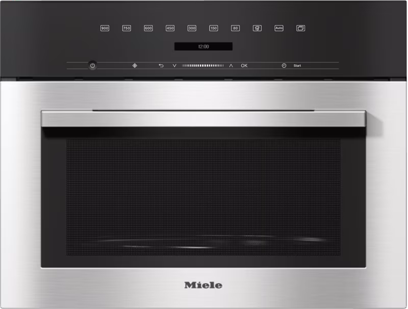 Miele M 7140 TC Built-in Microwave Oven, Stainless steel/Clean Steel