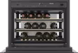 Miele KWT 7112 iG Built-in wine unit, 45 cm niche, Obsidian Black glass