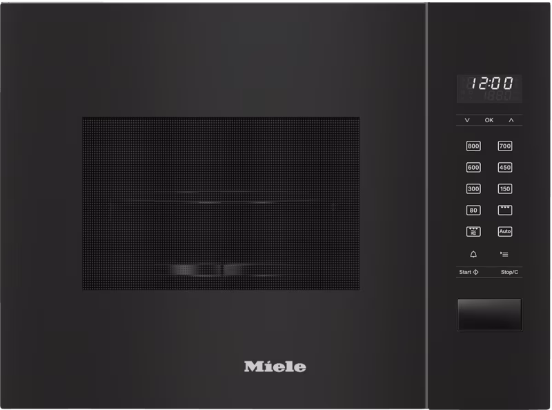 Miele M 2224 SC Built-in Microwave Oven, Obsidian black