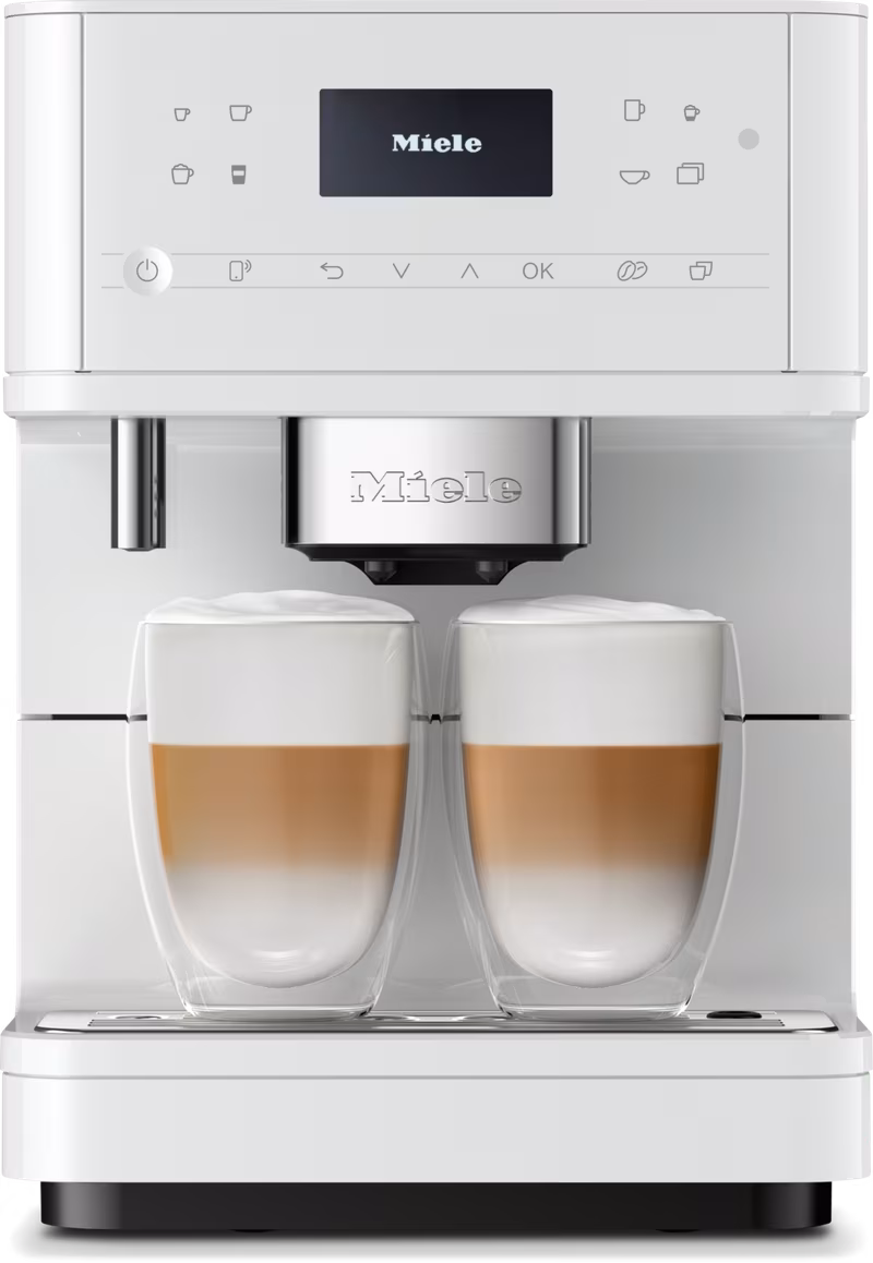 Miele CM 6160 MilkPerfection Bean-to-Cup Coffee Machine, Lotus white