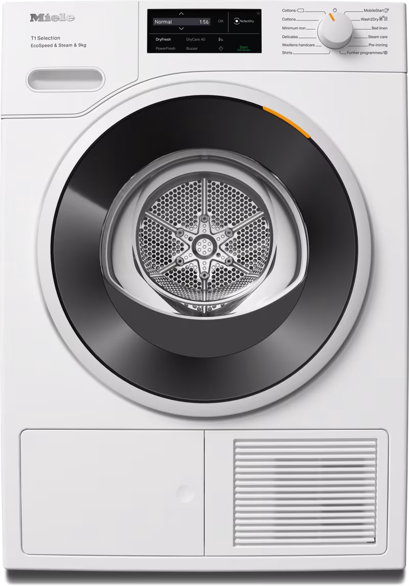 Miele TSL783WP Steam&9kg Heat Pump Tumble Dryer