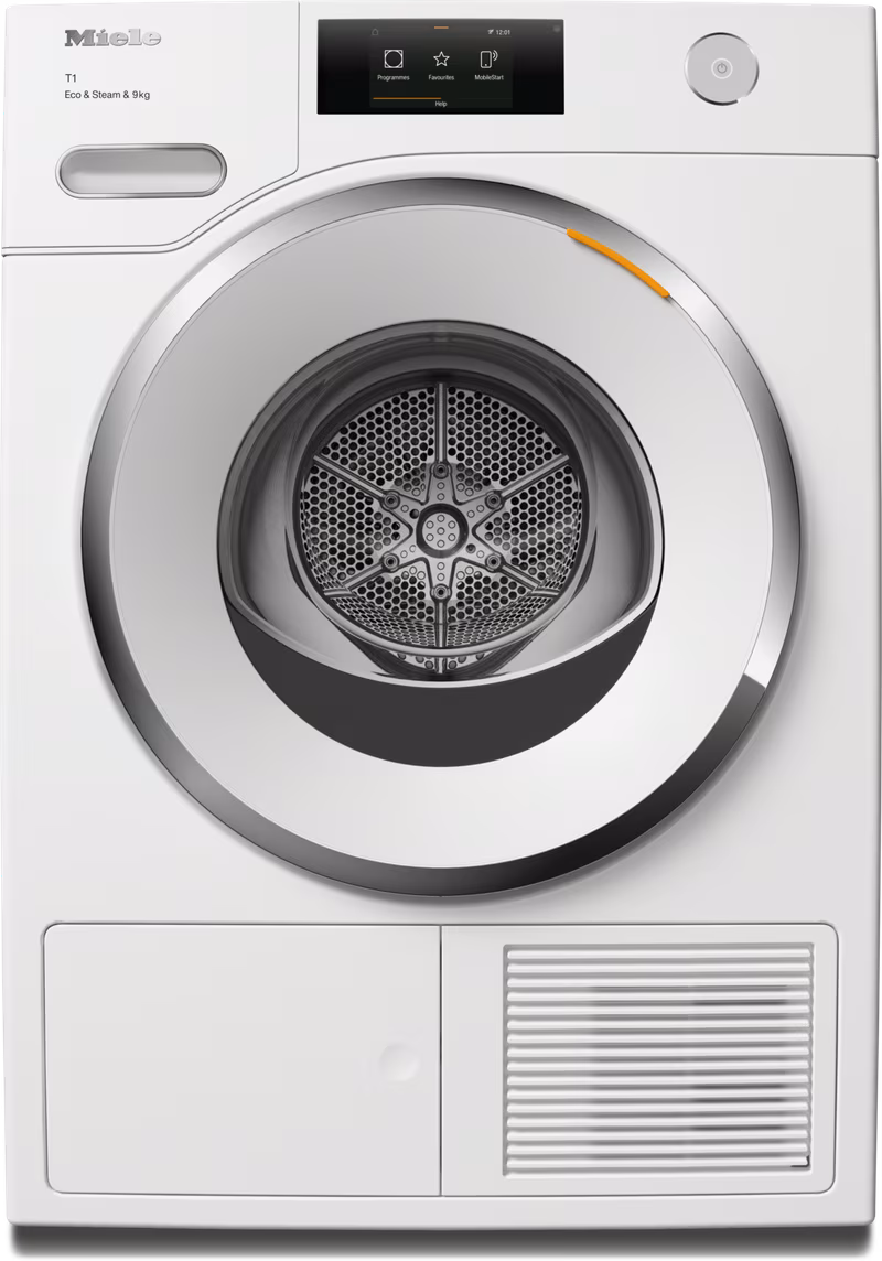 Miele TWR780WP Eco&Steam&9kg Heat Pump Tumble Dryer