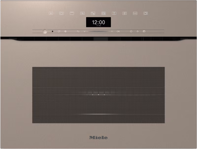 Miele H 7440 BMX 60 cm Microwave Combination Oven, Pearl beige