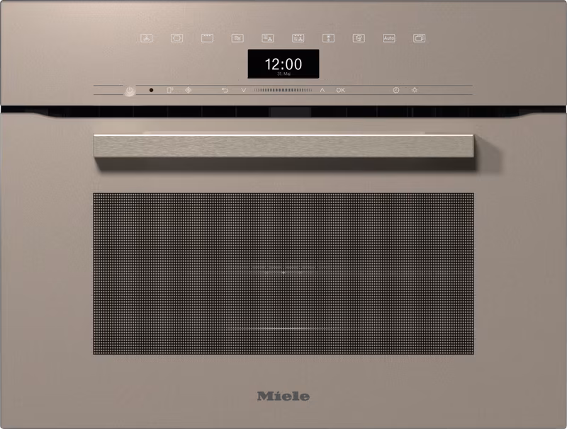 Miele H 7440 BM 60 cm Microwave Combination Oven, Pearl beige
