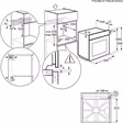 AEG BEX33501EM 59.4cm Built In Electric Single Oven - Stainless Steel