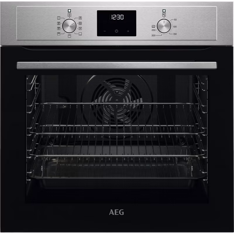 AEG BEX33501EM 59.4cm Built In Electric Single Oven - Stainless Steel
