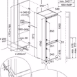 AEG NSC7T185ES 54.6cm 50/50 Built In Frost Free Fridge Freezer