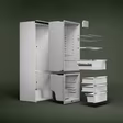 AEG NSC7T185ES 54.6cm 50/50 Built In Frost Free Fridge Freezer