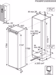 AEG NSK6D181EC Fully Integrated Larder Fridge - Fixed Hinge
