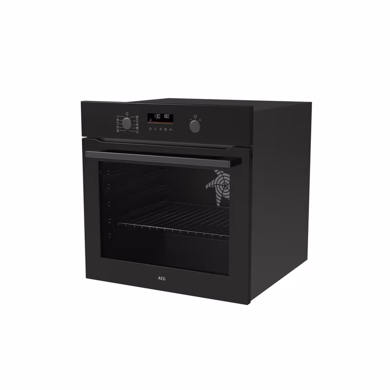 AEG OU5PB40XK 59.6cm Built In Electric Single Oven - Black
