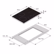 Asko HID824GC 80cm 4 Zone Induction Hob - Black