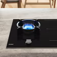 ASKO HIG89524BGB1 90cm 5 Zone Induction/Gas Hob - Black
