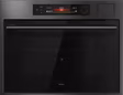 ASKO OCS64BSH 45cm Built-in Compact Oven with steam function - Black Steel,