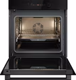 ASKO OTP56BGH 60cm Multifunctional Built In Single Oven with Pyrolytic cleaning - Black Glass,