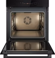 ASKO OTP56BGH 60cm Multifunctional Built In Single Oven with Pyrolytic cleaning - Black Glass,