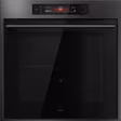 ASKO OTP66BSH 60cm Multifunctional Built In Single Oven with Pyrolytic cleaning - Black Steel