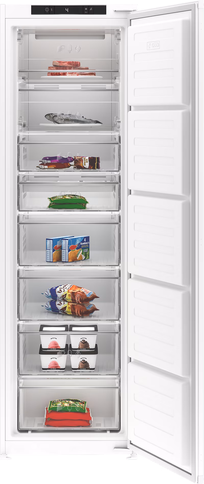 Blomberg FNT4454I 54cm Integrated Frost Free Freezer - White