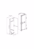 Blomberg KNE4564EVI VitaminCare+ 54cm 50/50 Integrated Frost Free Fridge Freezer