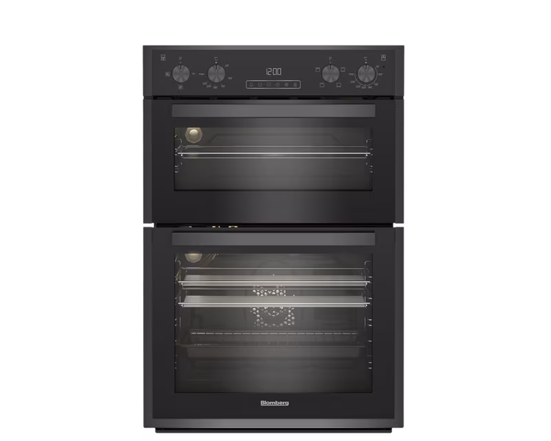 Blomberg RODN9202DX 59.4cm Built In Electric Double Oven - Dark Steel