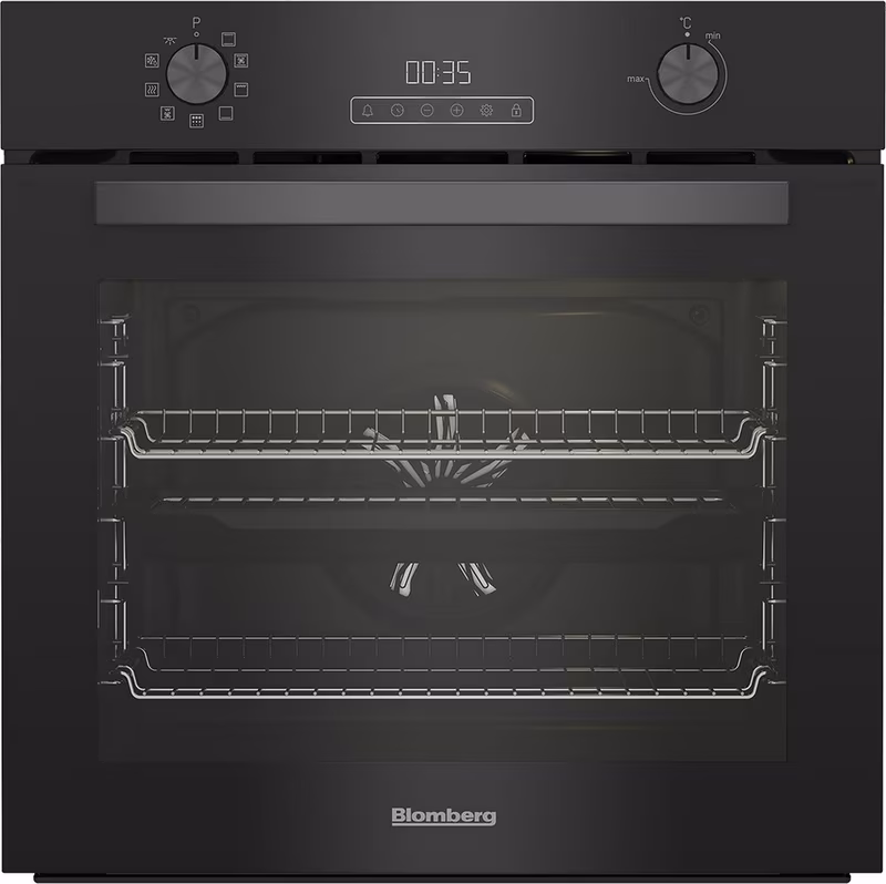 Blomberg AeroChef ROEN8232BP 60cm Built In Electric Single Oven - Black