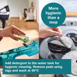 Bosch BCS71HYGGB Cordless 2 in 1 Vacuum and Mop, Unlimited 7 Aqua, White