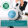Bosch BCS71HYGGB Cordless 2 in 1 Vacuum and Mop, Unlimited 7 Aqua, White
