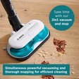 Bosch BCS71HYGGB Cordless 2 in 1 Vacuum and Mop, Unlimited 7 Aqua, White