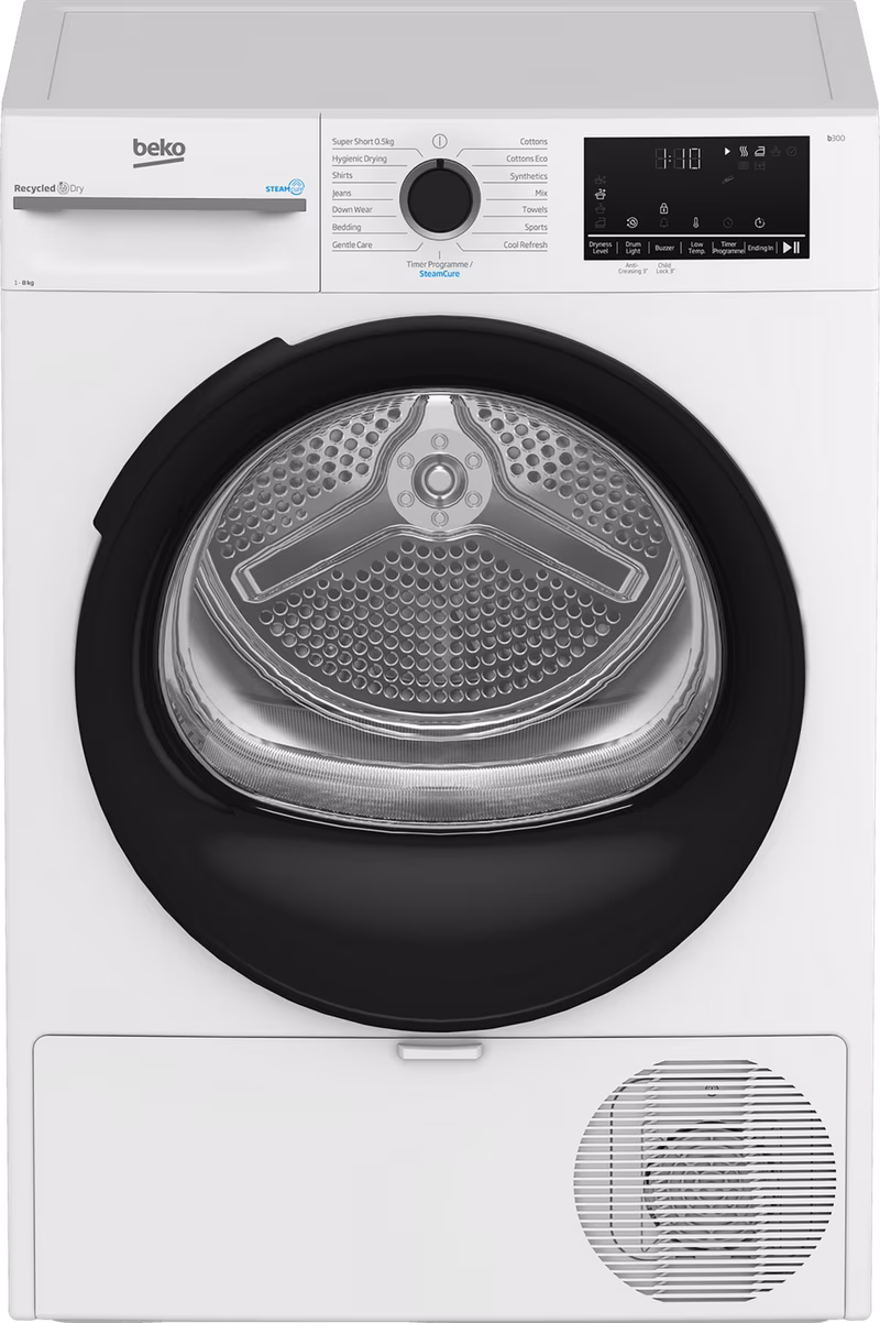 Beko BM3T3833NW 8kg Heat Pump Tumble Dryer (NI Exclusive) - White