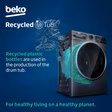 Beko BMN3WT3841S 8kg 1400 Spin EnergySpin Washing Machine - Silver