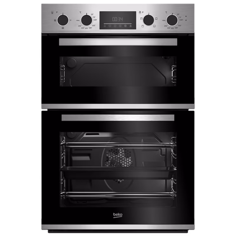 Beko CDFY22309X 59.4cm Built In Double Oven - Stainless Steel