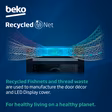 Beko AeroPerfect CIFY81X 60cm Built in RecycledNet Single Fan Oven - Stainless Steel