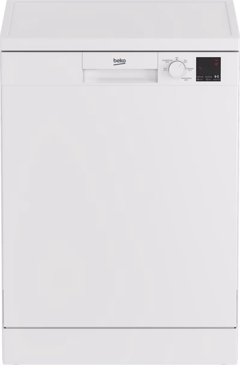 Beko DVN05C20W Full Size Dishwasher - White - 13 Place Settings