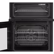 Beko EDC6731K 60cm Double Oven Electric Cooker with Vitroceramic Hob - Black