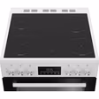 Beko EDC6731W 60cm Double Oven Electric Cooker with Vitroceramic Hob - White