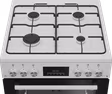 Beko EDG6231W 60cm Double Oven Gas Cooker with Gas Hob - White