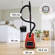 Bosch BGL6PET1GB Series 6, Bagged vacuum cleaner, ProAnimal, Red