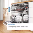 Bosch SMV6ZCX10G Built In Dishwasher - Stainless Steel - 14 Place Settings