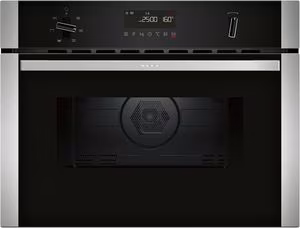 NEFF C1AMG84N1B N 50, Built-in microwave oven with hot air, 60 x 45 cm, Stainless steel