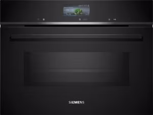 Siemens CM736G1B1 iQ700, Built-in compact oven with microwave function, 60 x 45 cm, Black