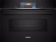 Siemens CM778GNB1B iQ700, Built-in compact oven with microwave function, 60 x 45 cm, Black
