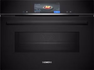Siemens CM778GNB1B iQ700, Built-in compact oven with microwave function, 60 x 45 cm, Black