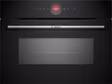 Bosch CMG7241B1B Series 8, Built-in compact oven with microwave function, 60 x 45 cm, Black