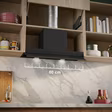 NEFF D88XET2S0B N 90, Integrated Design Hood, 80 cm, clear glass black printed, Matt black