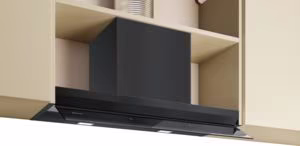 NEFF D88XET2S0B N 90, Integrated Design Hood, 80 cm, clear glass black printed, Matt black