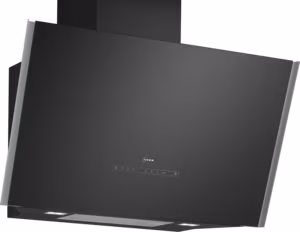 NEFF D98IPT2S0B N 90, Wall-mounted cooker hood, 90 cm, clear glass black printed, Black