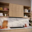 NEFF D98XET2S0B N 90, Integrated Design Hood, 90 cm, clear glass black printed, Matt black