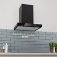 Bosch DWB67DN60B Series 6, Wall-mounted cooker hood, 60 cm, Matt black